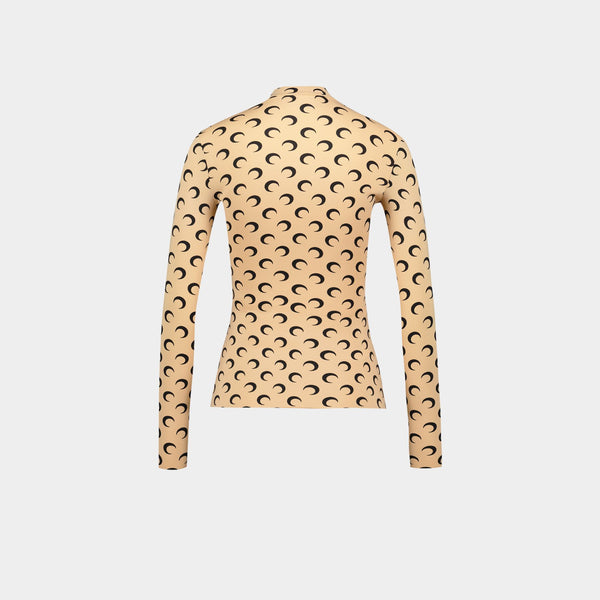 Moon Jersey Second Skin T-Shirt - Marine Serre - Synthetic - Beige