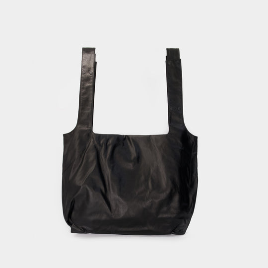 Rev Dot Purse - YOHJI YAMAMOTO - Leather - Black