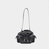 Dumbo.b Bucket Bag - OFF WHITE - Leather - Black