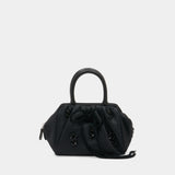 Mini Gathered Top Handle Bag W/ Emb - Simone Rocha - Synthetic - Black
