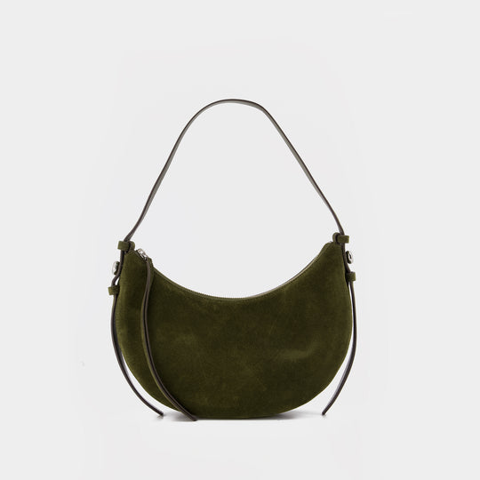 Romy Half Moon Handbag - Tory Burch - Leather - Khaki