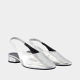 Dua Sandals - Aeyde - Leather - Silver