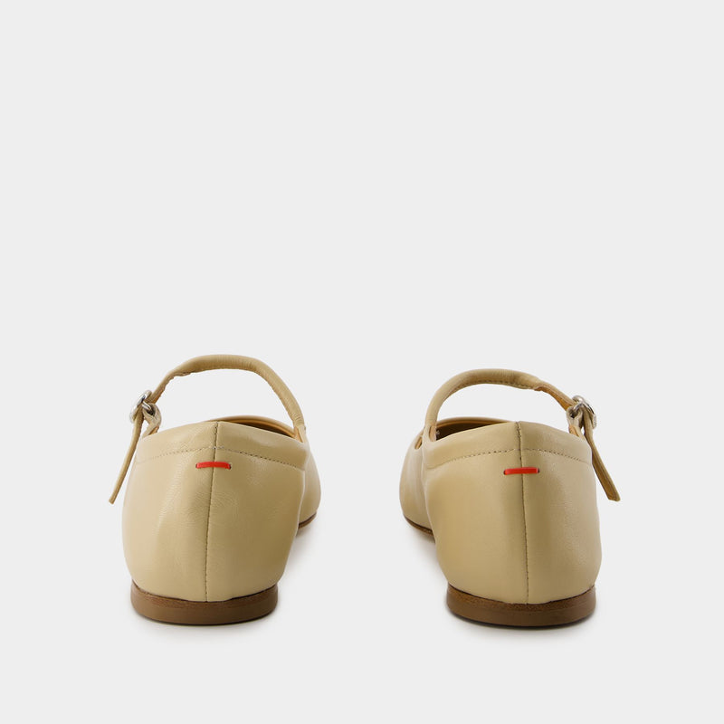 Uma Ballerinas - Aeyde - Leather - Latte