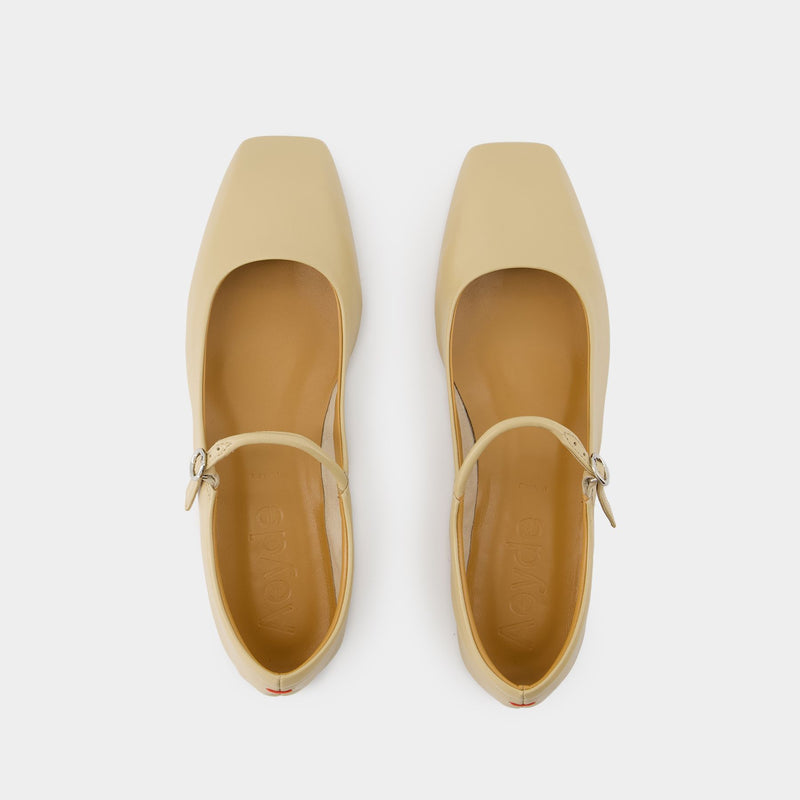 Uma Ballerinas - Aeyde - Leather - Latte