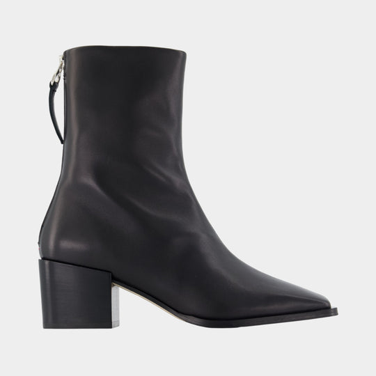 Amina Ankle Boots - Aeyde - Leather - Black