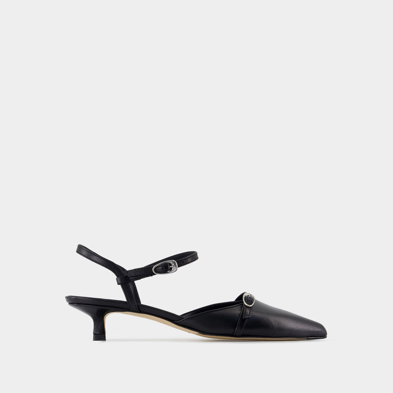 Melia Sandals - Aeyde - Leather - Black