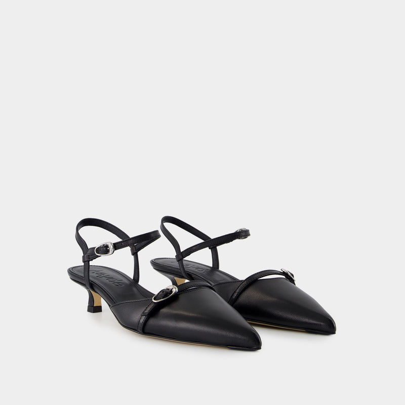 Melia Sandals - Aeyde - Leather - Black