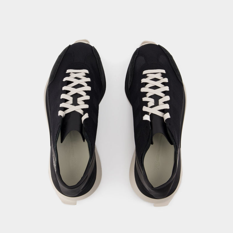 S Gendo Run Sneakers - Y-3 - Leather - Black