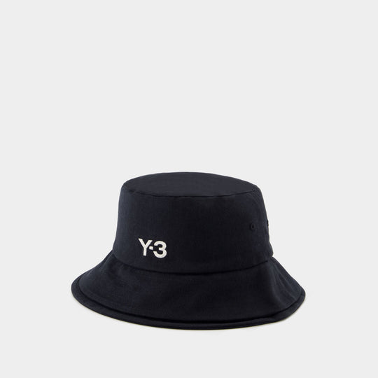 Strp Bucket Hat - Y-3 - Cotton - Black