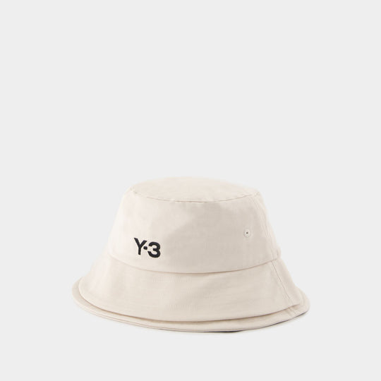 Strp Bucket Hat - Y-3 - Cotton - White
