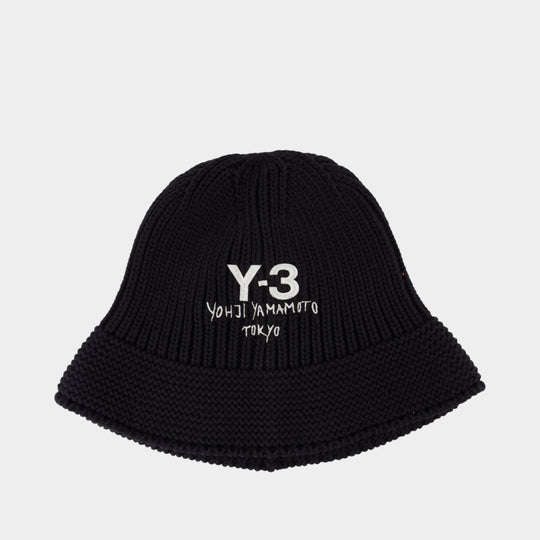 Bucket Hat - Y-3 - Cotton - Black
