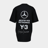 F1 Logo Ss T-Shirt - Y-3 - Cotton - Black