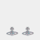 Grace Stud Earrings - Vivienne Westwood - Metal - Silver
