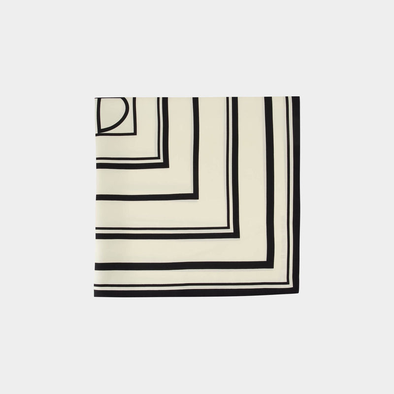 York Monogram Scarf - ANINE BING - Silk - Printed