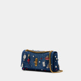 The Dual Chain Mini Crossbody - Marc Jacobs - Cotton - Blue