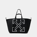 Heritage Day Off L Tote Bag - OFF WHITE - Synthetic - Black
