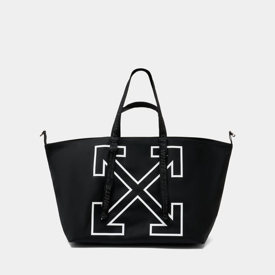 Heritage Day Off L Tote Bag - OFF WHITE - Synthetic - Black