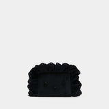 Pillowcase Clutch Bag W/ Emb - Simone Rocha - Synthetic - Black