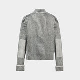 Sapa Knit W Zip Cardigan Knitwear - RAINS - Synthetic - Grey