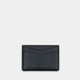 Puddle Card Holder - Ganni - Leather - Black