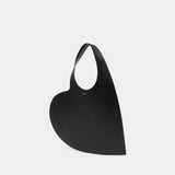 Heart Tote Shoulder Bag - Coperni - Leather - Black