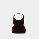 Sphynx Mini Purse - Balmain - Leather - Burgundy