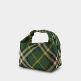 Medium Peg Shoulder Bag - Burberry - Nylon - Green