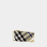 Micro Shield Wallet On Chain - Burberry - Synthetic - Neutral