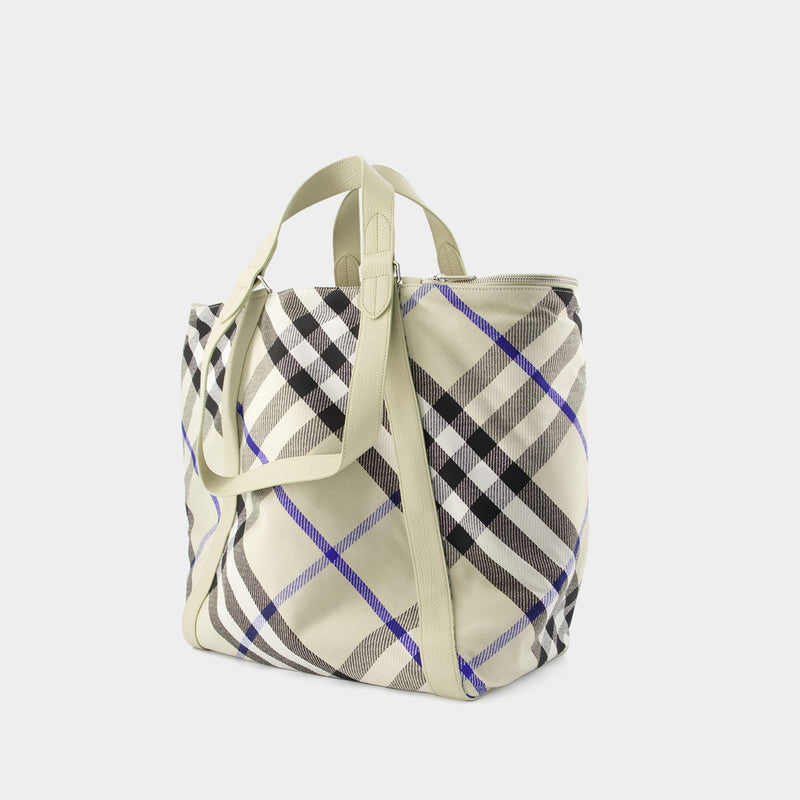 Medium Shopper Bag - Burberry - Synthetic - Neutral