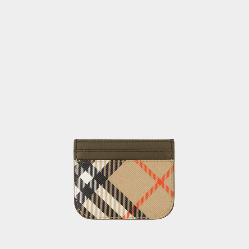 Sandon Bin Card Holder - Burberry - Synthetic Leather - Beige