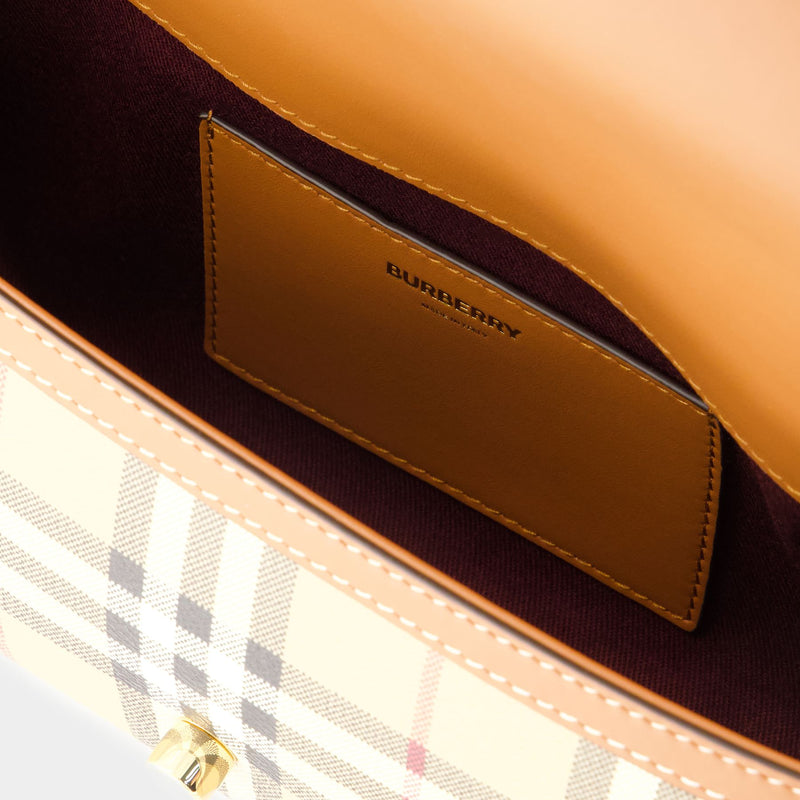 Small Note Purse - Burberry - Synthetic Leather - Brown