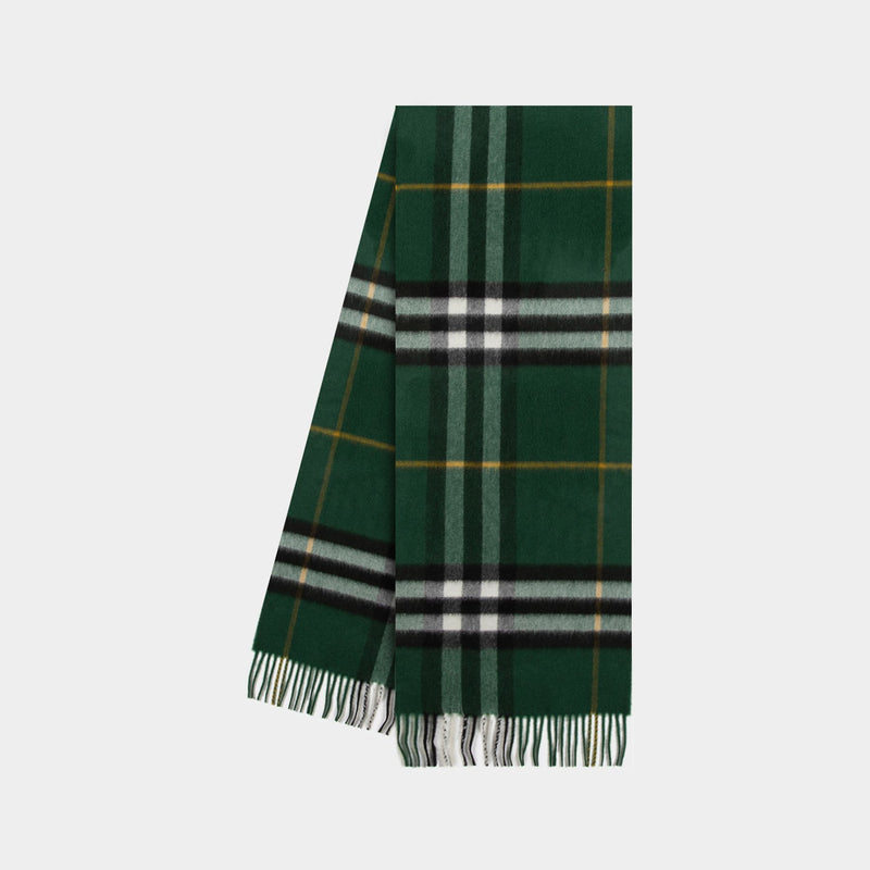 Giant Check Scarf - Burberry - Cashmere - Green