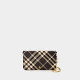 Bin Wallet On Chain - Burberry - Synthetic Leather - Black