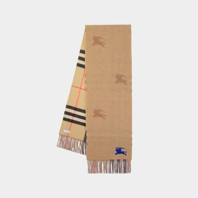 Logo Scarf - Burberry - Cashmere - Beige