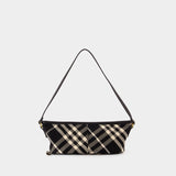 Simple Baguette Purse - Burberry - Cotton - Black