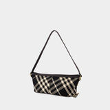 Simple Baguette Purse - Burberry - Cotton - Black