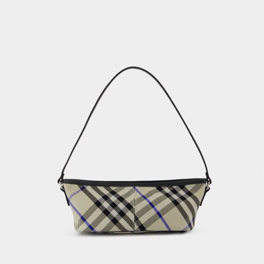 Simple Baguette Shoulder Bag - Burberry - Cotton - Neutral