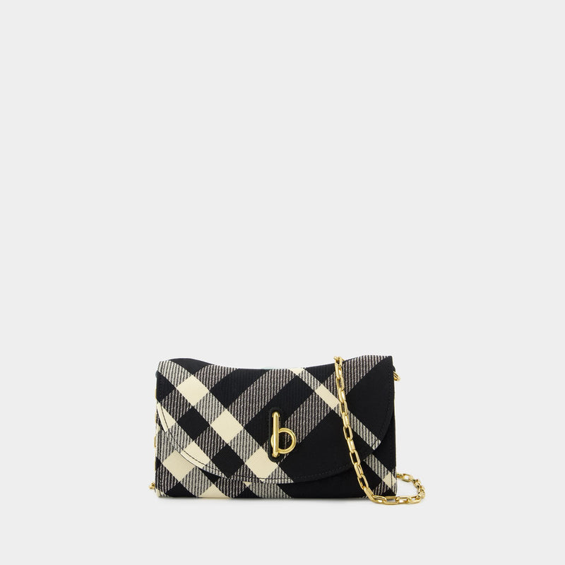 Rocking Horse Wallet On Chain - Burberry - Synthetic - Black