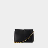 Snip Clutch - Burberry - Leather - Black