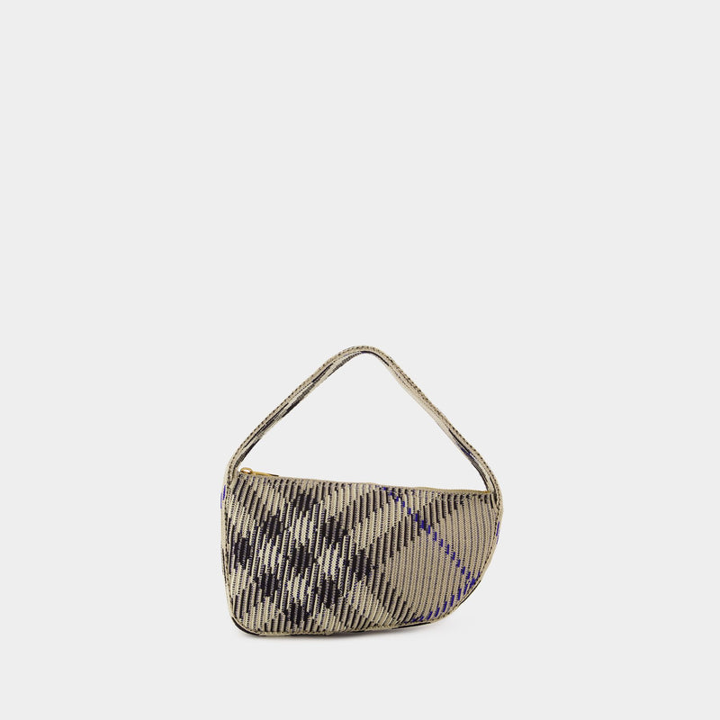 Knit Baguette Purse - Burberry - Nylon - Neutral