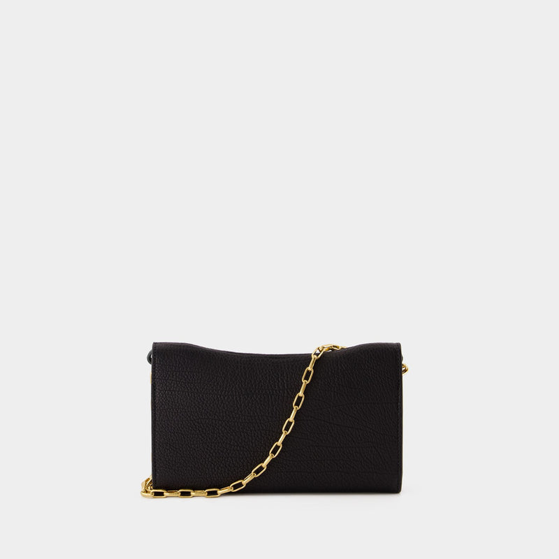 Rocking Horse Wallet On Chain - Burberry - Leather - Black