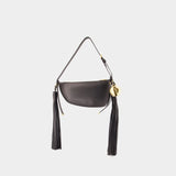 Mini Shield Sling Shoulder Bag - Burberry - Leather - Black