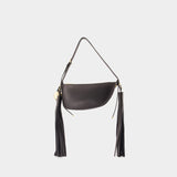 Mini Shield Sling Shoulder Bag - Burberry - Leather - Black