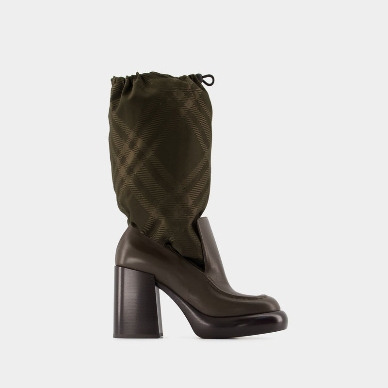 Wedge 95 Boots - Burberry - Leather - Multicolor