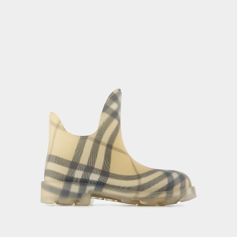 Marsh Low Ankle Boots - Burberry - Synthetic - Beige