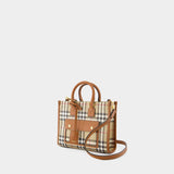 Mini Freya Shopper Bag - Burberry - Synthetic Leather - Brown