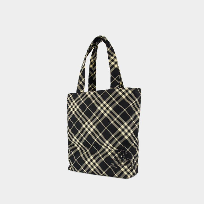 Classic Shopper Bag - Burberry - Synthetic - Black