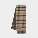 Check Scarf - Burberry - Cashmere - Beige