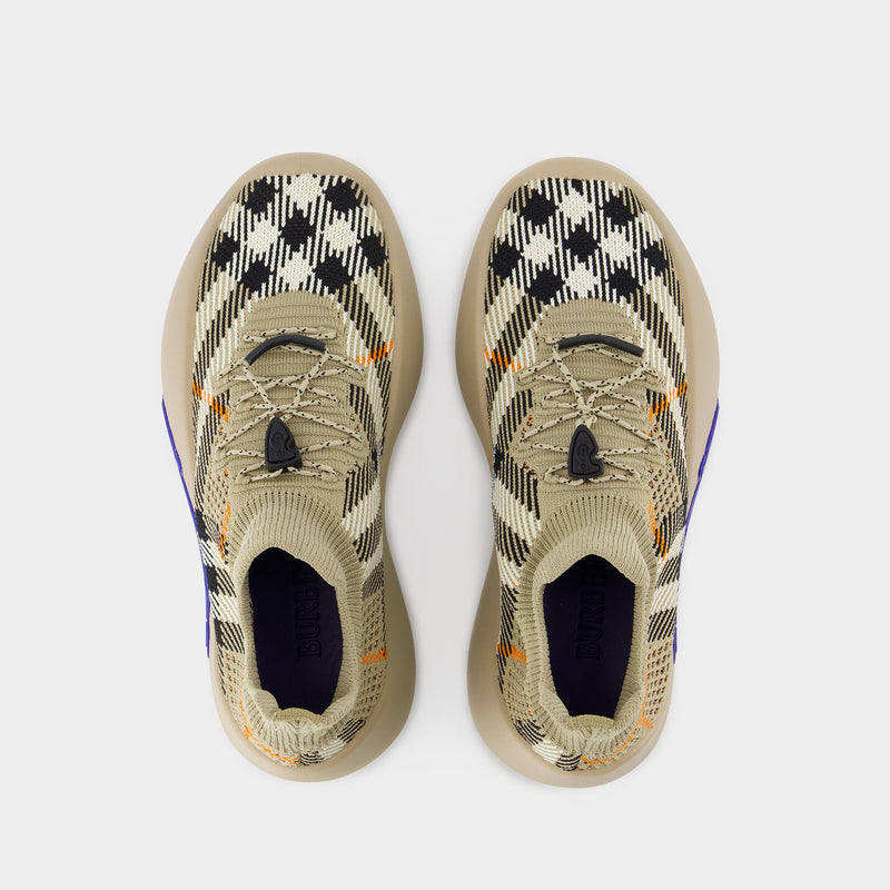 Neptune Sneakers - Burberry - Nylon - Beige