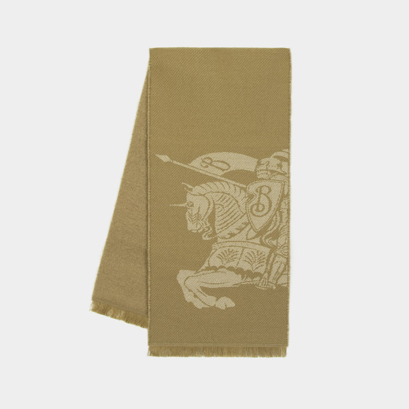 EKD Denim Effect Scarf - Burberry - Wool - Beige